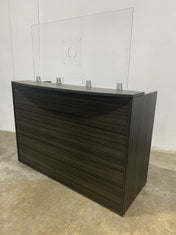 FRONTLINE20 COUNTERTOP 24" INVISIBLE BARRIER WITH CLEAR SPEAK THRU