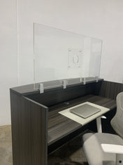 FRONTLINE20 COUNTERTOP 24" INVISIBLE BARRIER WITH CLEAR SPEAK THRU
