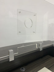 FRONTLINE20 COUNTERTOP 24" INVISIBLE BARRIER WITH CLEAR SPEAK THRU