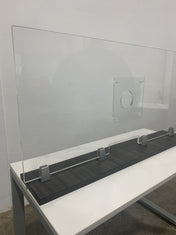 FRONTLINE20 COUNTERTOP 24" INVISIBLE BARRIER WITH CLEAR SPEAK THRU