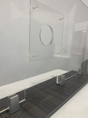 FRONTLINE20 COUNTERTOP 24" INVISIBLE BARRIER WITH CLEAR SPEAK THRU