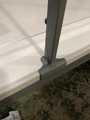 ACRYLIC SHIELD PANEL SCREEN METAL SUPPORT BARS FOR TOPS