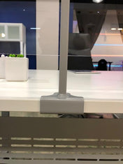 ACRYLIC SHIELD PANEL SCREEN METAL SUPPORT BARS FOR TOPS