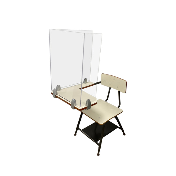 FRONTLINE SERIES ACRYLIC DESK TOP BARRIER FOR DESK - DESK NOT INCLUDED
