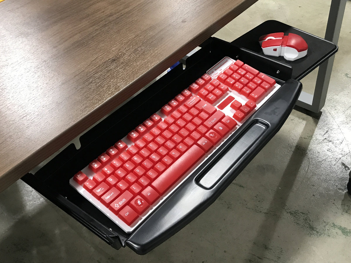 buy online element all-steel ball bearing keyboard tray with mouse pad