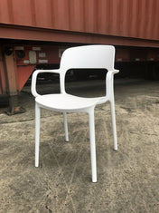 FORTE-A COMMERCIAL GRADE FIBERGLASS-COMPOSITE STACKING CHAIR WITH ARMS