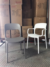 FORTE-A COMMERCIAL GRADE FIBERGLASS-COMPOSITE STACKING CHAIR WITH ARMS