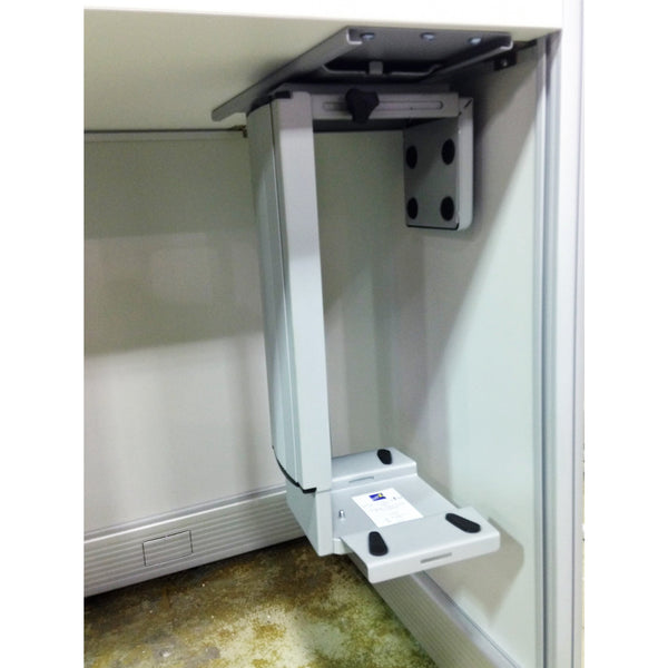 Under-Desk Sliding, Rotating & Adjustable Computer CPU Holder Base ...