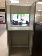 FRONTLINE20 36"W X 24"D X 81"H TRANSACTION-HEIGHT 30" TOP BOOTH