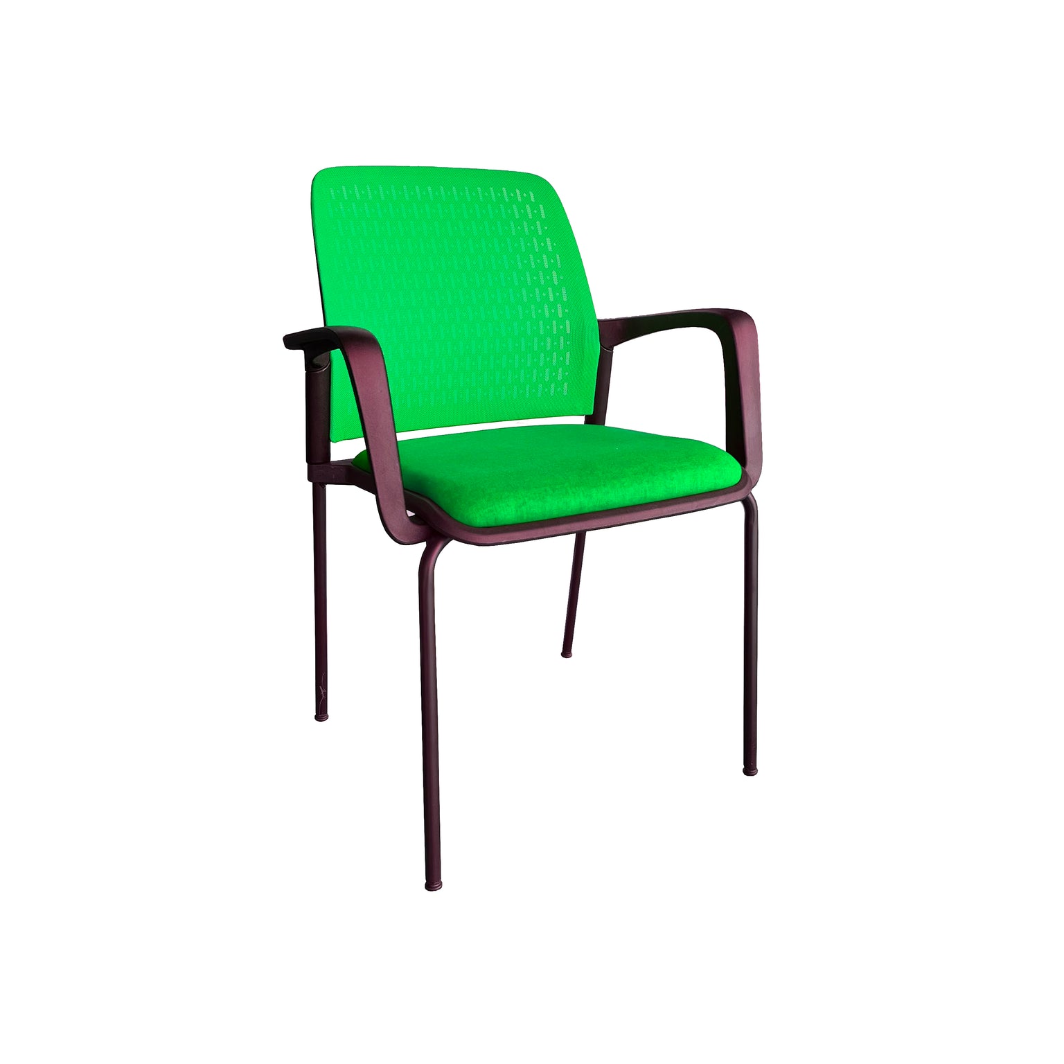 Jupiter Mesh-Back Stacking Black Frame Chair - OFX Office