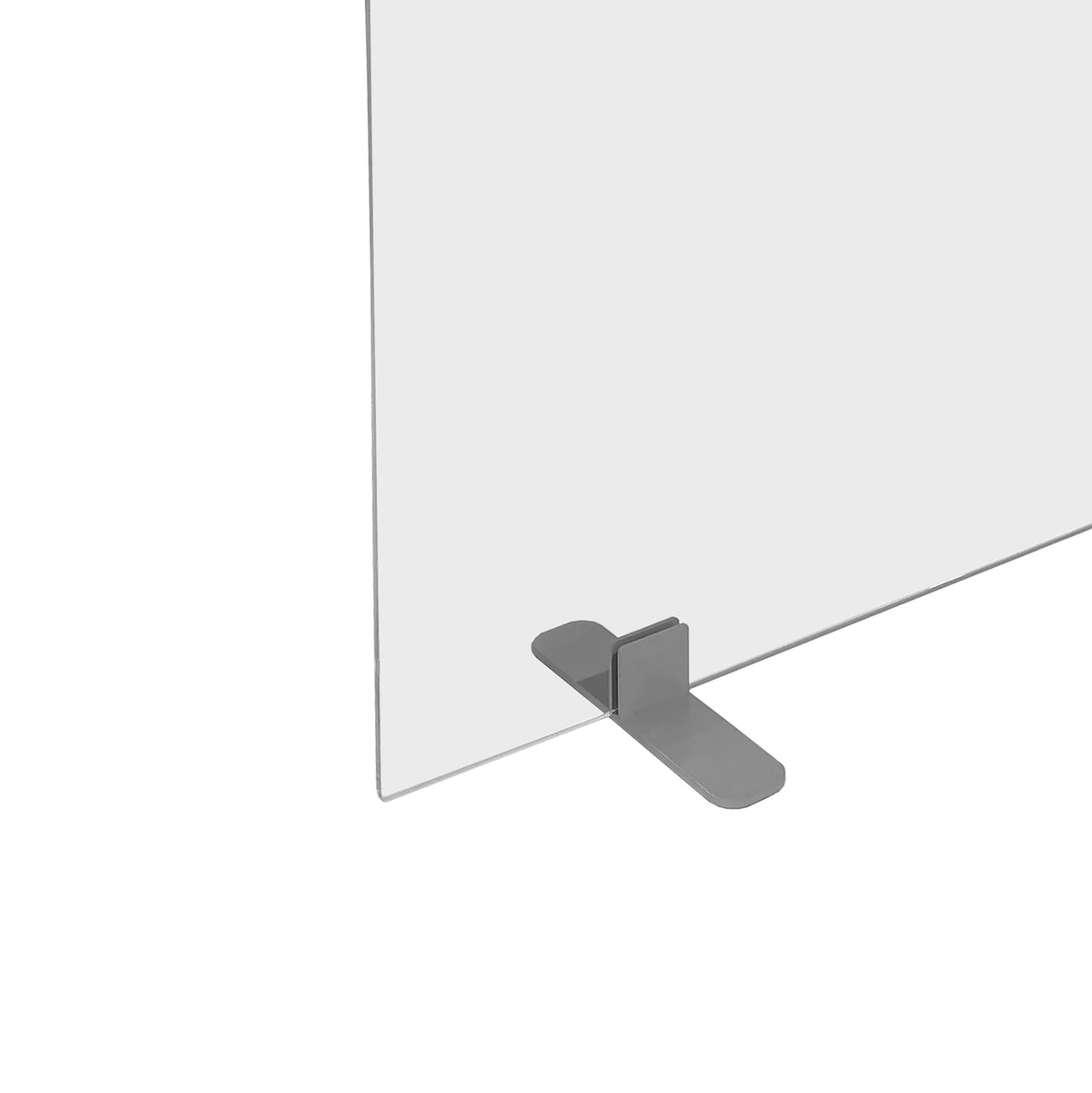 ACRYLIC SELFSTANDING SCREEN PANEL CLIP CLAMP SUPPORT BRACKET FOR PROTECTIVE BARRIERS