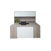 KONA EXECUTIVE DESK WITH HUTCH COMBO