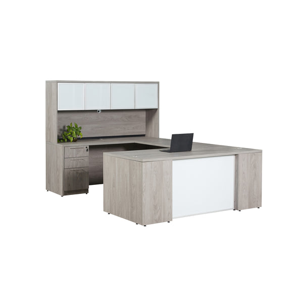 KONA EXECUTIVE DESK WITH HUTCH COMBO