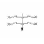 COMPUTER SPRING-ASSISTED FOUR MONITOR DESK MOUNT