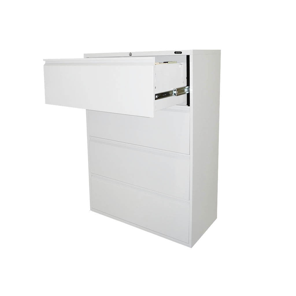 GLOBAL 4-DRAWER FIXED FRONT METAL LATERAL FILE