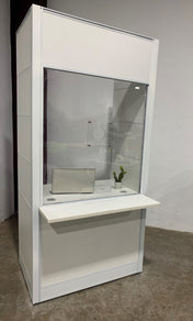 FRONTLINE20 36"W X 24"D X 81"H TRANSACTION-HEIGHT 30" TOP BOOTH