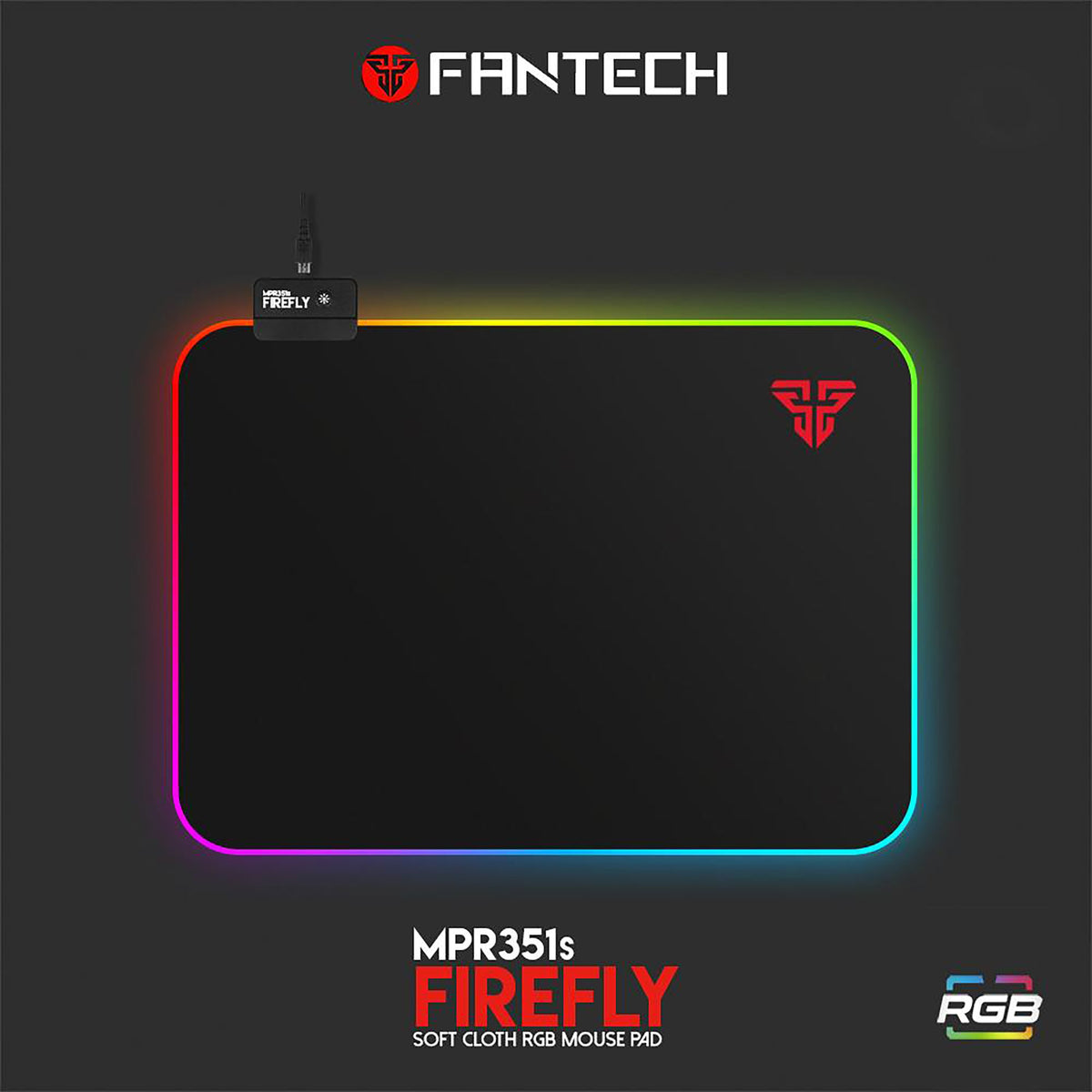 FANTECH MPR351S FIREFLY RGB MOUSEPAD