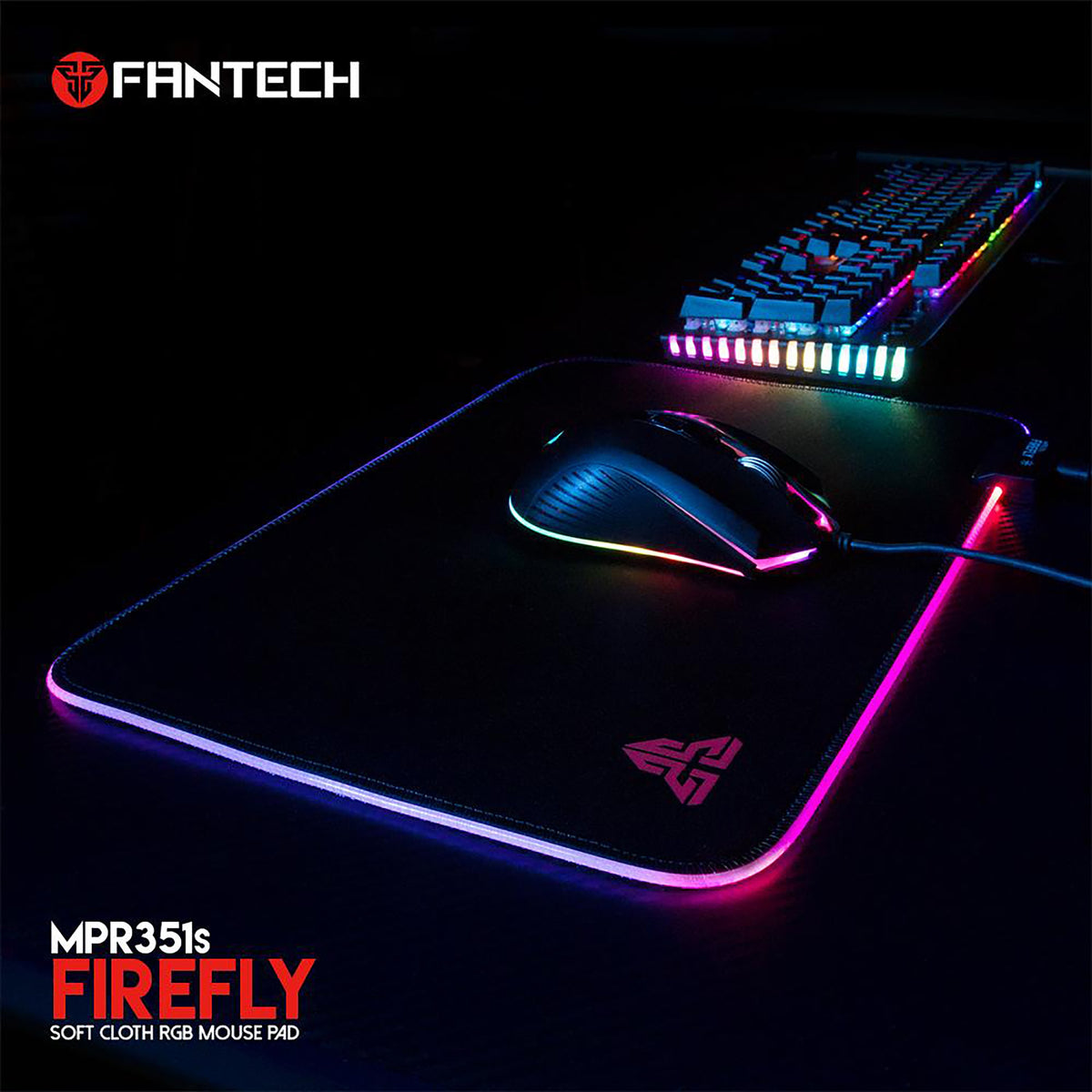 FANTECH MPR351S FIREFLY RGB MOUSEPAD