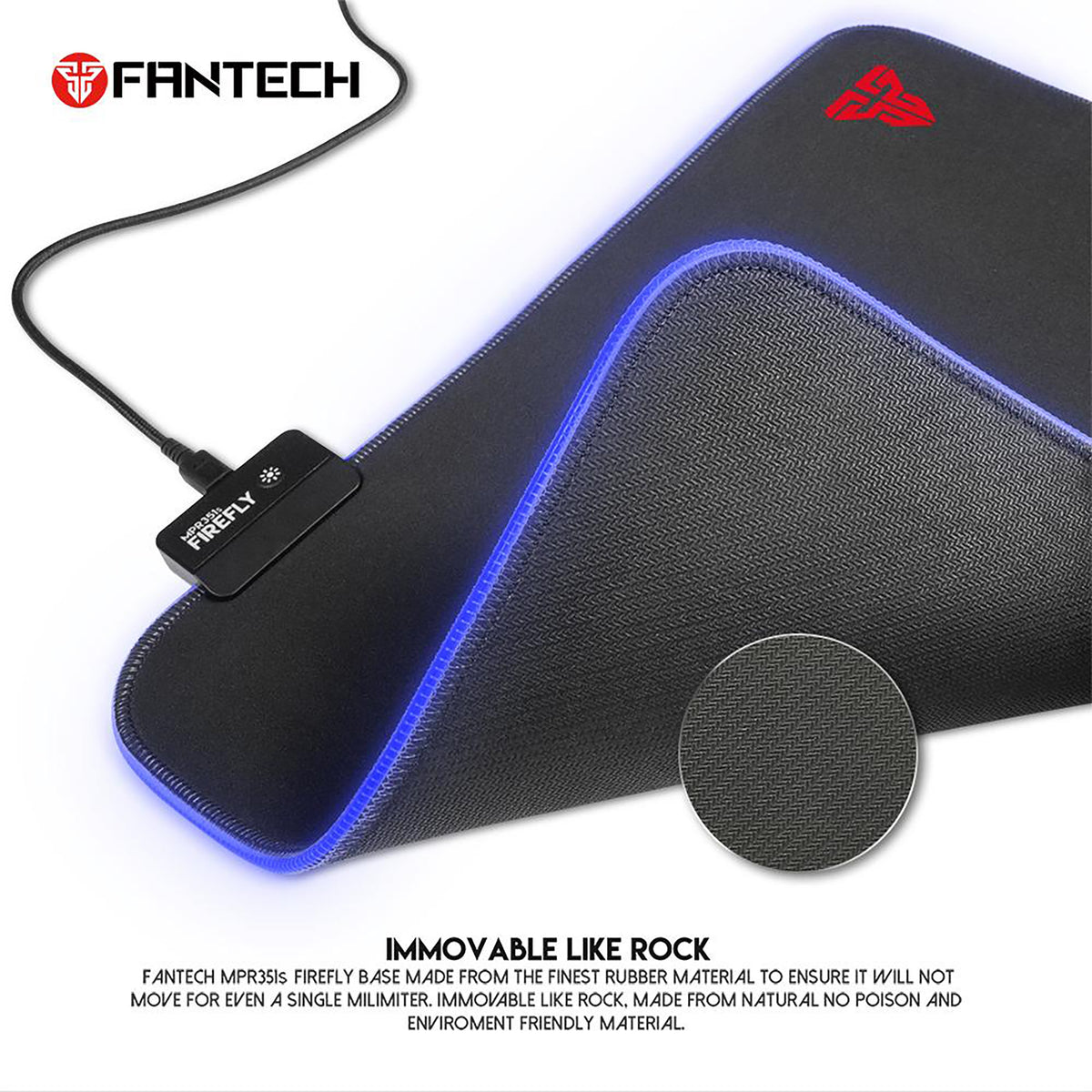 FANTECH MPR351S FIREFLY RGB MOUSEPAD