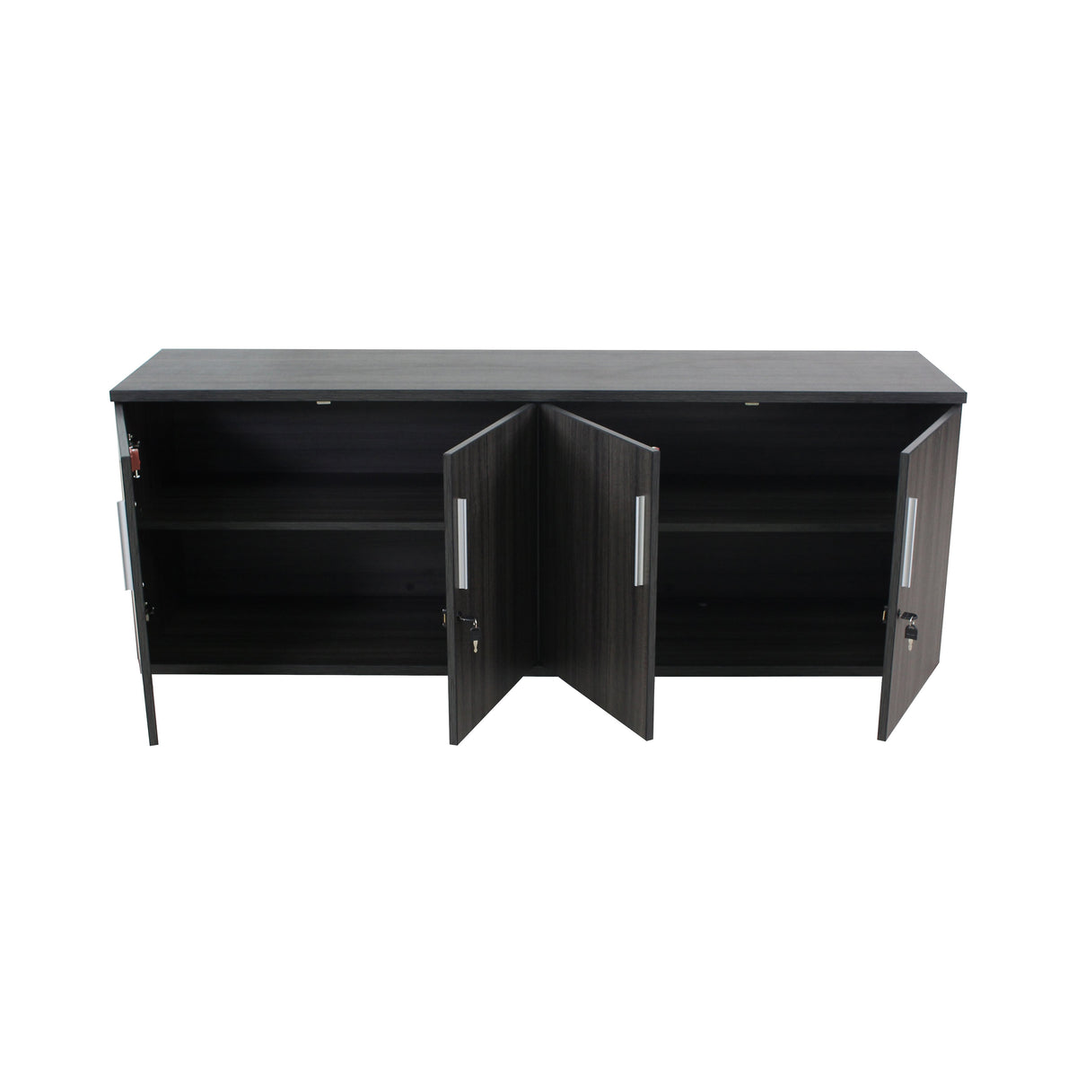 AXIS HINGED FOUR DOOR CREDENZA 71" X 18" WITH LOCKS