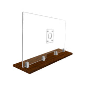 FRONTLINE20 COUNTERTOP 24" INVISIBLE BARRIER WITH CLEAR SPEAK THRU