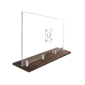 FRONTLINE20 COUNTERTOP 24" INVISIBLE BARRIER WITH CLEAR SPEAK THRU