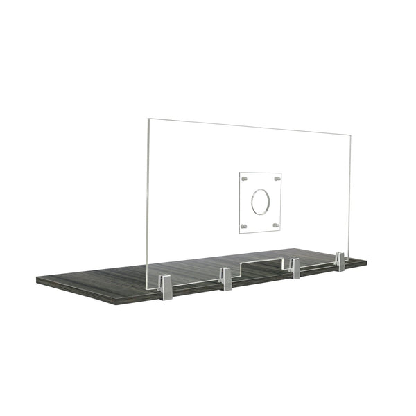 FRONTLINE20 COUNTERTOP 24" INVISIBLE BARRIER WITH CLEAR SPEAK THRU