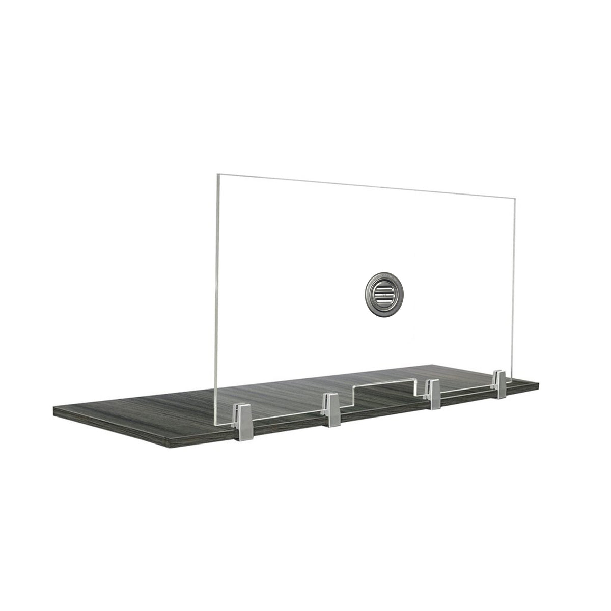 FRONTLINE20 COUNTERTOP 24" INVISIBLE BARRIER WITH ALUMINUM SPEAK THRU