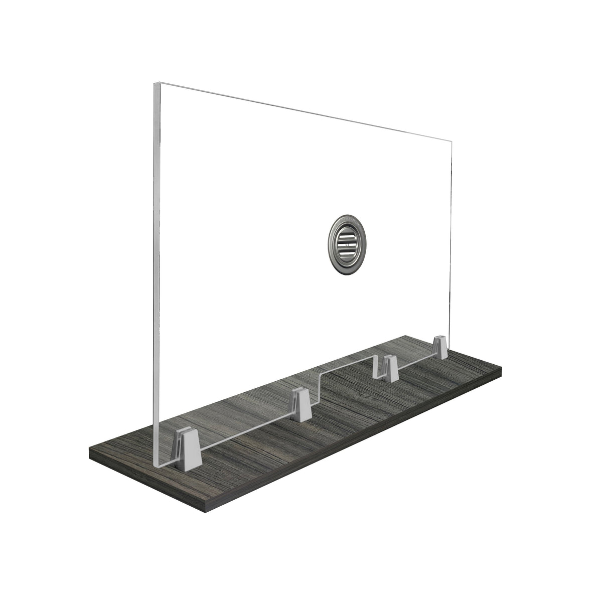FRONTLINE20 COUNTERTOP 24" INVISIBLE BARRIER WITH ALUMINUM SPEAK THRU