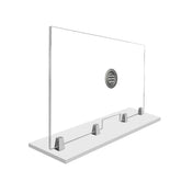 FRONTLINE20 COUNTERTOP 24" INVISIBLE BARRIER WITH ALUMINUM SPEAK THRU