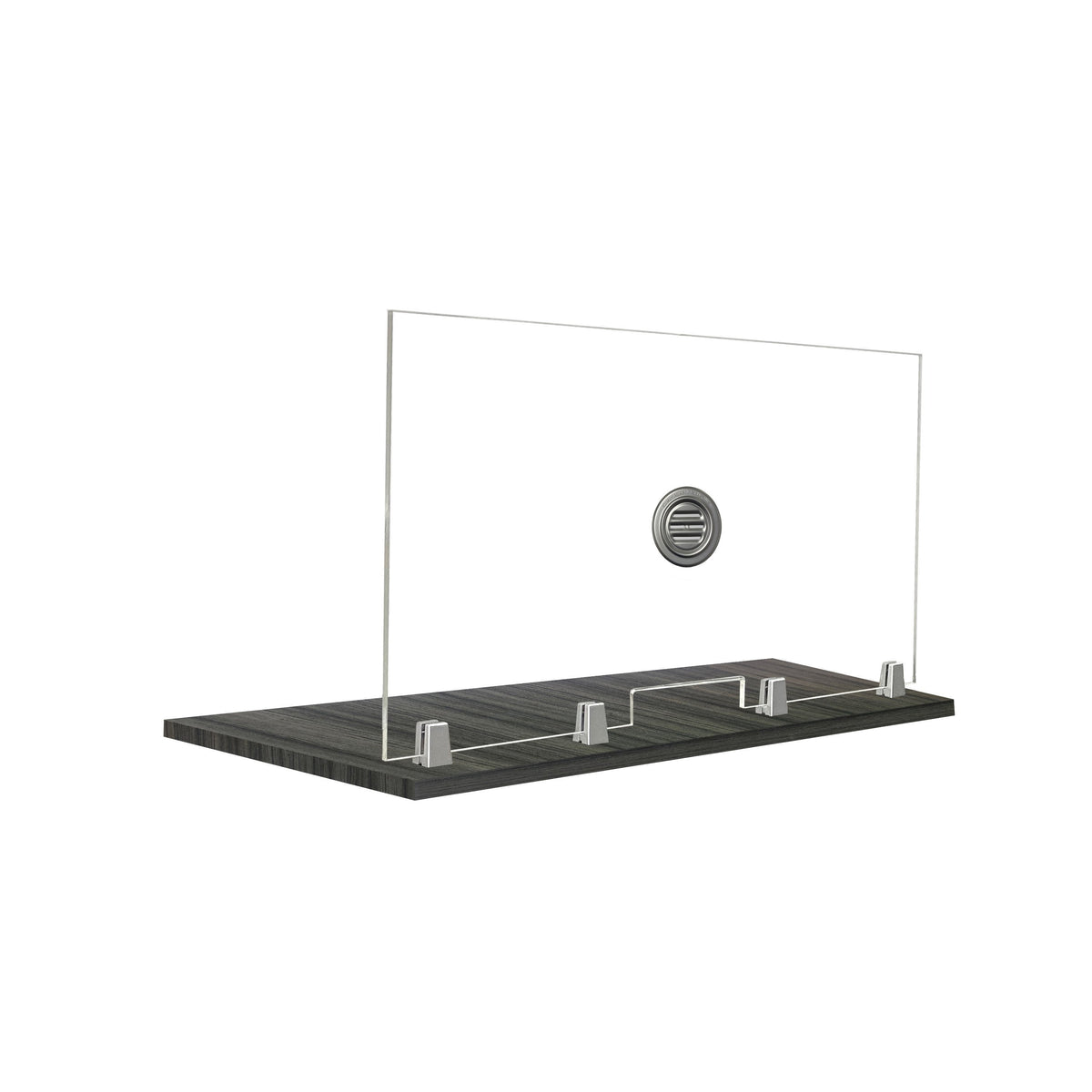 FRONTLINE20 COUNTERTOP 24" INVISIBLE BARRIER WITH ALUMINUM SPEAK THRU