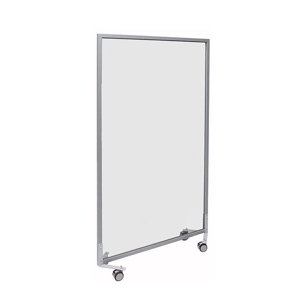 ACRYLIC ROOM DIVIDER WITH DUAL CASTER OR GLIDE OPTION SCREEN 36"W X 60"H