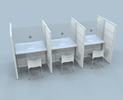 FRONTLINE20 48"W X 54"D X 68"H CUSTOMER SERVICE STATION