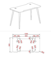 POLAR COMMERCIAL-GRADE STEEL FRAME 48" TABLE DESK