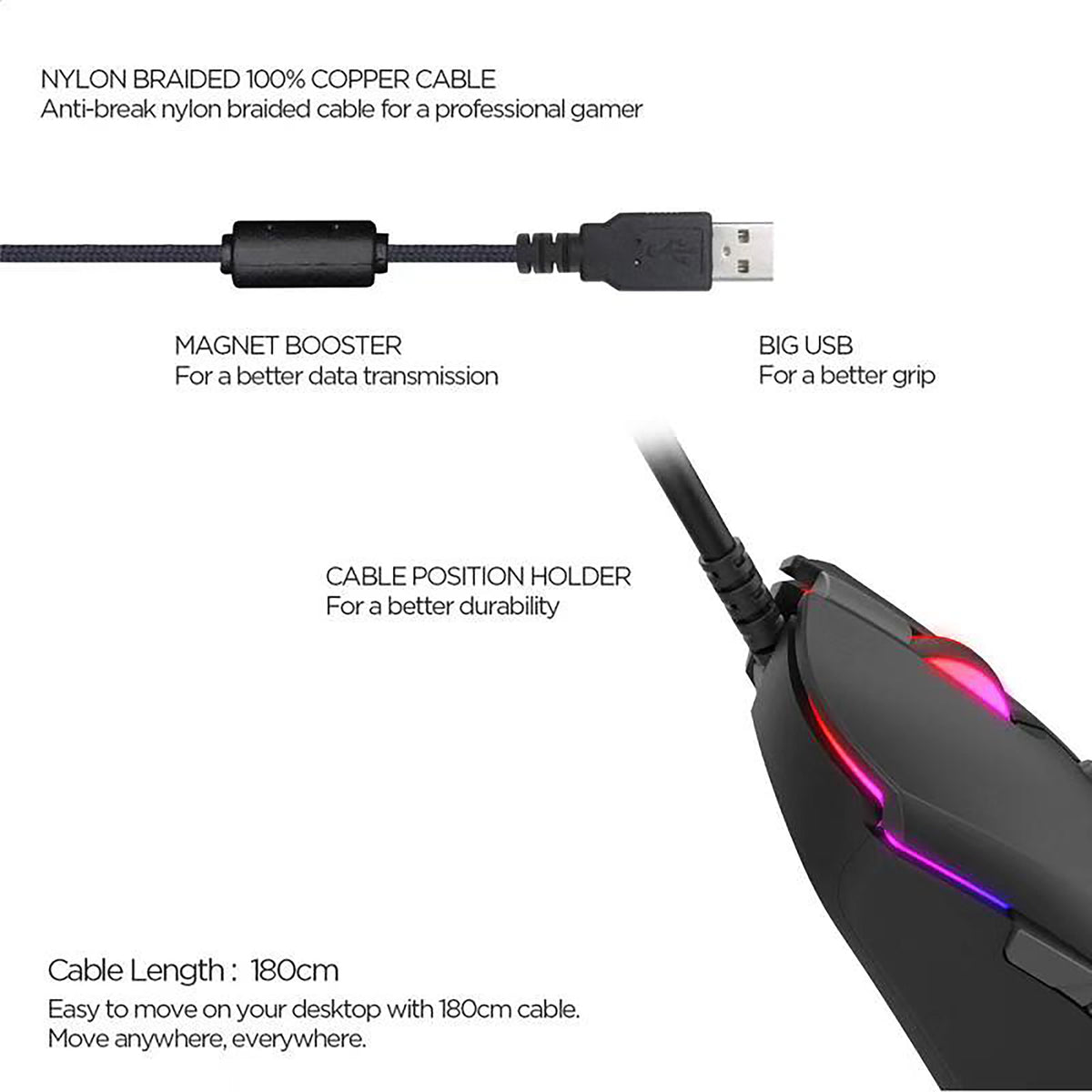 FANTECH BLAKE X17 PRO MACRO RGB GAMING MOUSE