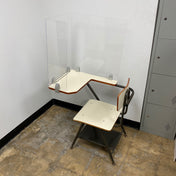 FRONTLINE SERIES ACRYLIC DESK TOP BARRIER FOR DESK - DESK NOT INCLUDED