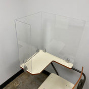 FRONTLINE SERIES ACRYLIC DESK TOP BARRIER FOR DESK - DESK NOT INCLUDED