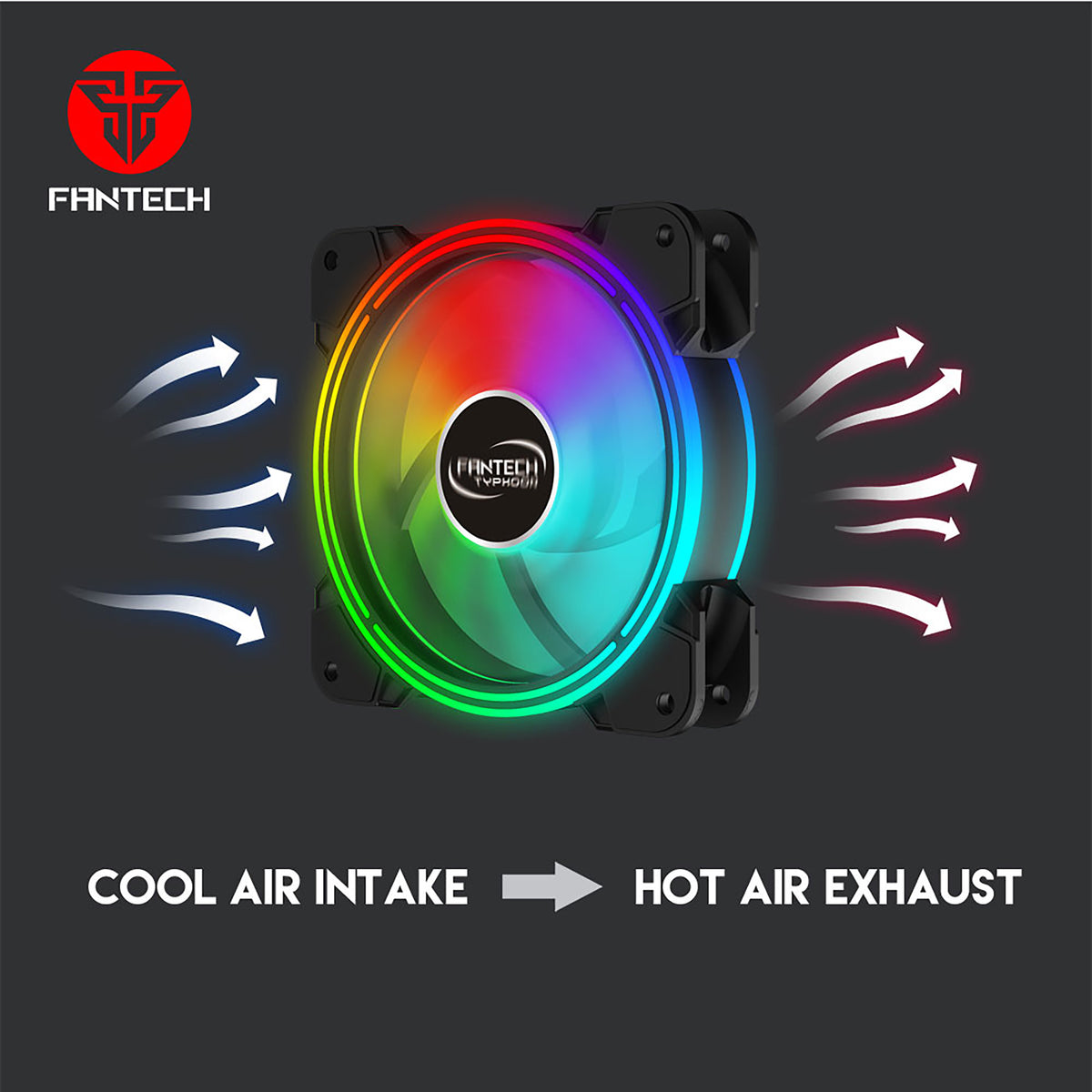 FANTECH TYPHOON FB-302 RGB 3 IN 1 FAN
