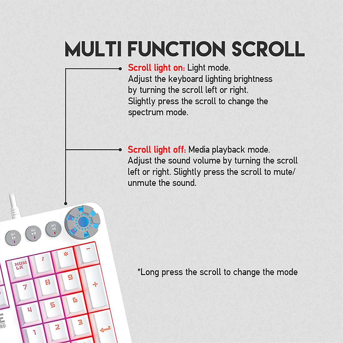 FANTECH MK852 MECHANICAL KEYBOARD - SPACE EDITION
