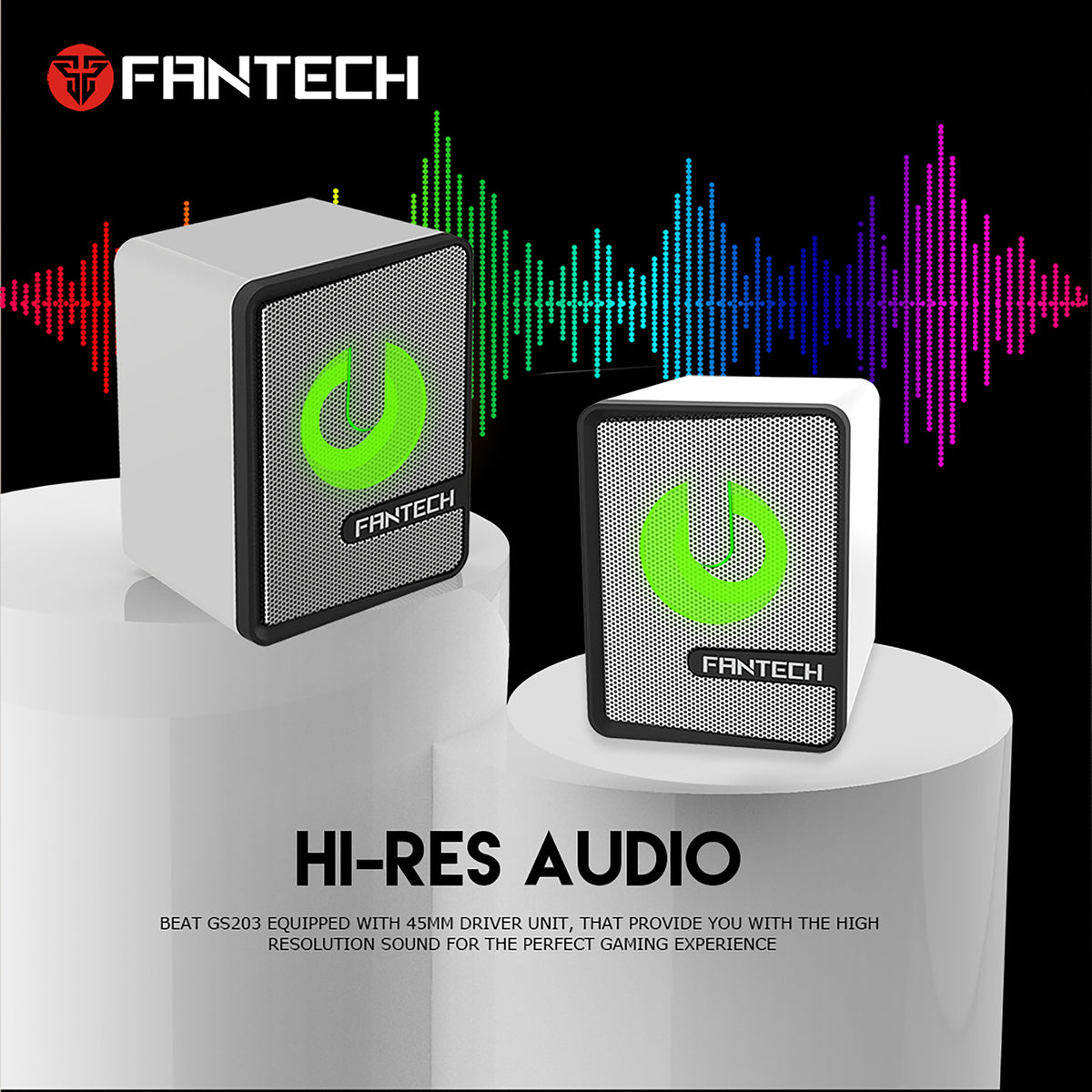 FANTECH GS203 PRO-GAMING USB SPEAKER SPACE EDITION