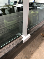 ACRYLIC SHIELD PANEL SCREEN METAL SUPPORT BARS FOR TOPS