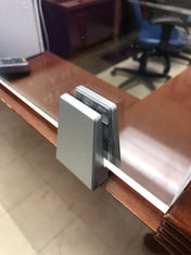 ACRYLIC SCREEN PANEL CLIP CLAMP SUPPORT BRACKET FOR PROTECTIVE BARRIERS