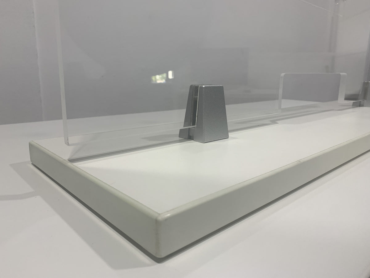ACRYLIC SCREEN PANEL CLIP CLAMP SUPPORT BRACKET FOR PROTECTIVE BARRIERS
