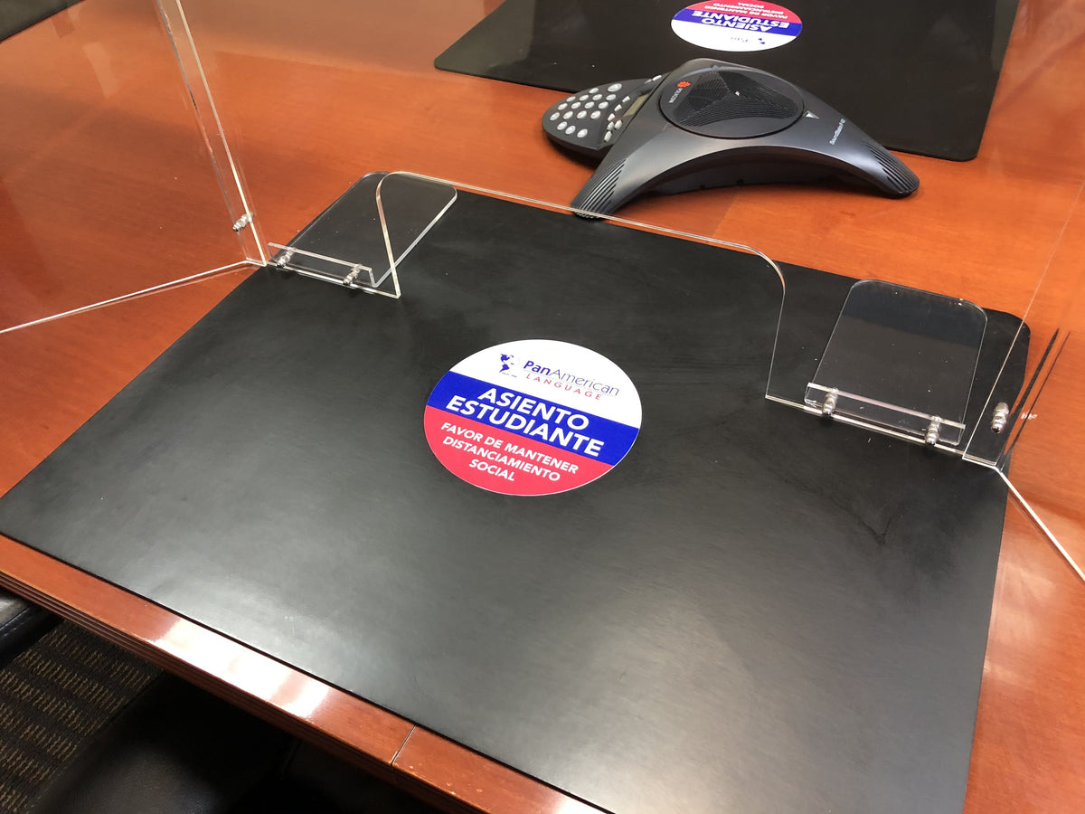 LITE SERIES ACRYLIC DESK TOP BARRIER BY FRONTLINE20