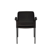 Jupiter Mesh-Back Stacking Black Frame Chair