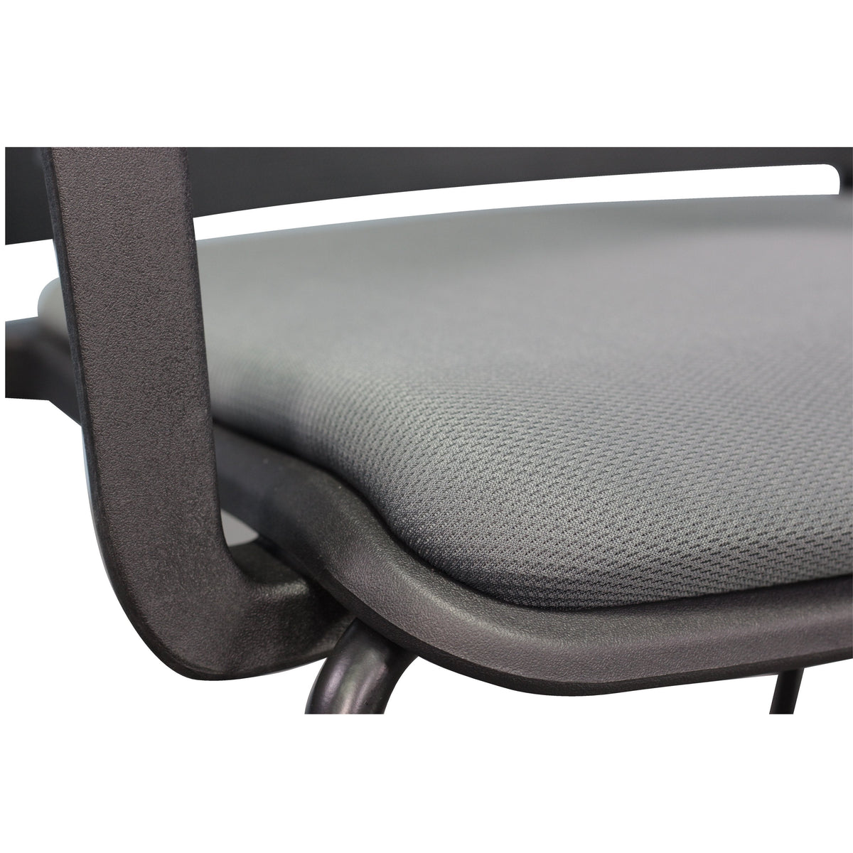 Jupiter Mesh-Back Stacking Black Frame Chair