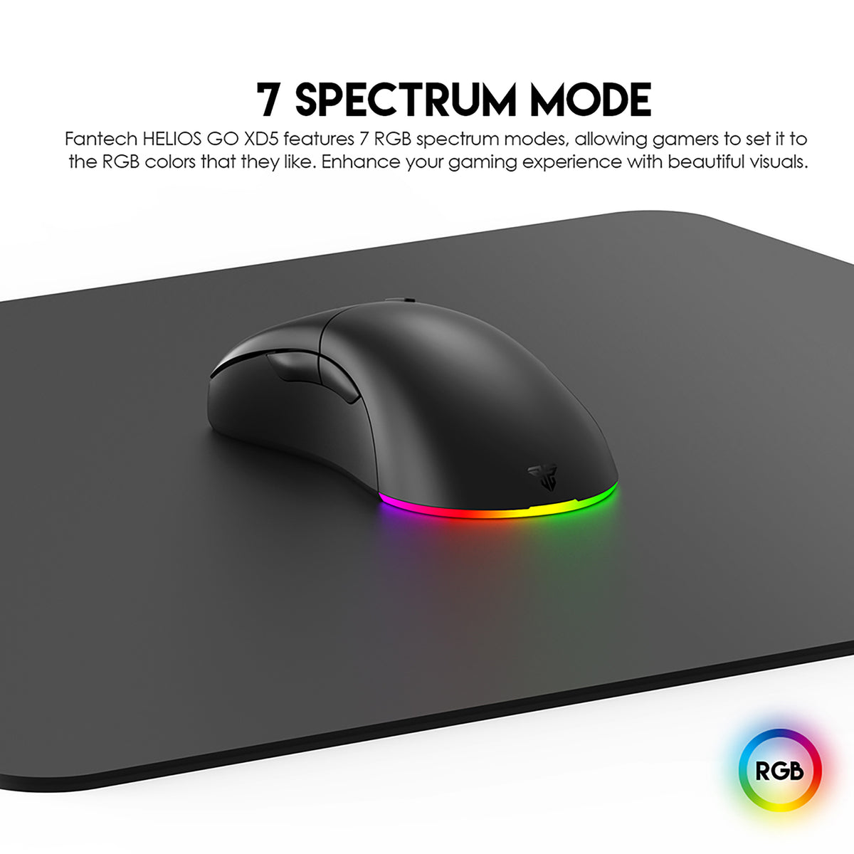 FANTECH HELIOS GO XD5 WIRELESS MOUSE GAMING RGB FOR PC LAPTOP