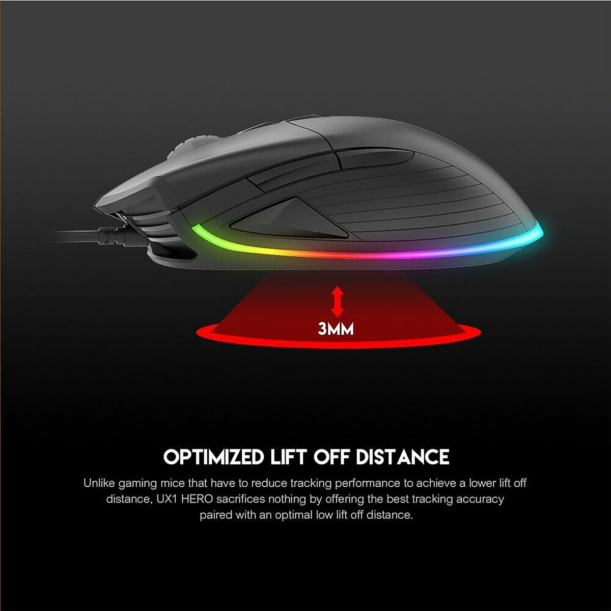 FANTECH HERO UX1 WIRED PRO-GAMING MOUSE