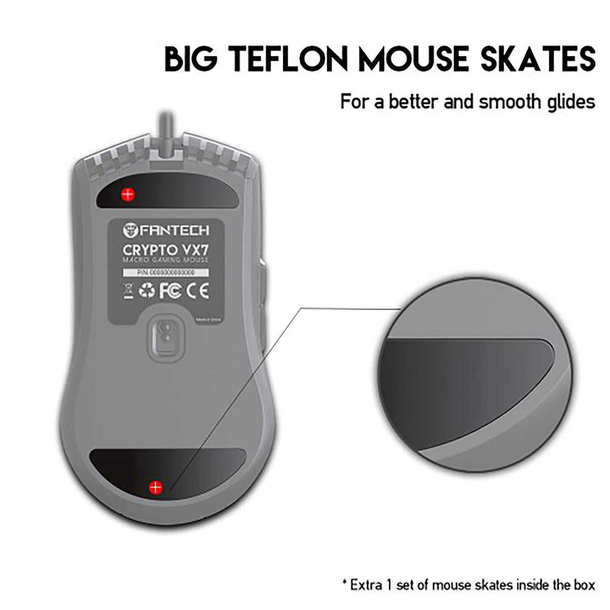 FANTECH VX7 CRYPTO 6 BUTTON USB GAMING MOUSE